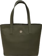 GORSKI Leather Tote Bag with Removable Zipped Pouch