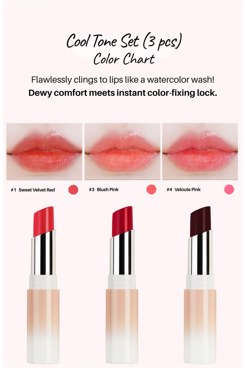 3-Pc. Water Jelly Lip Tint Set, Alternate, color, Cool Tone Set
