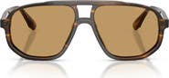 Emporio Armani 57mm Pilot Sunglasses