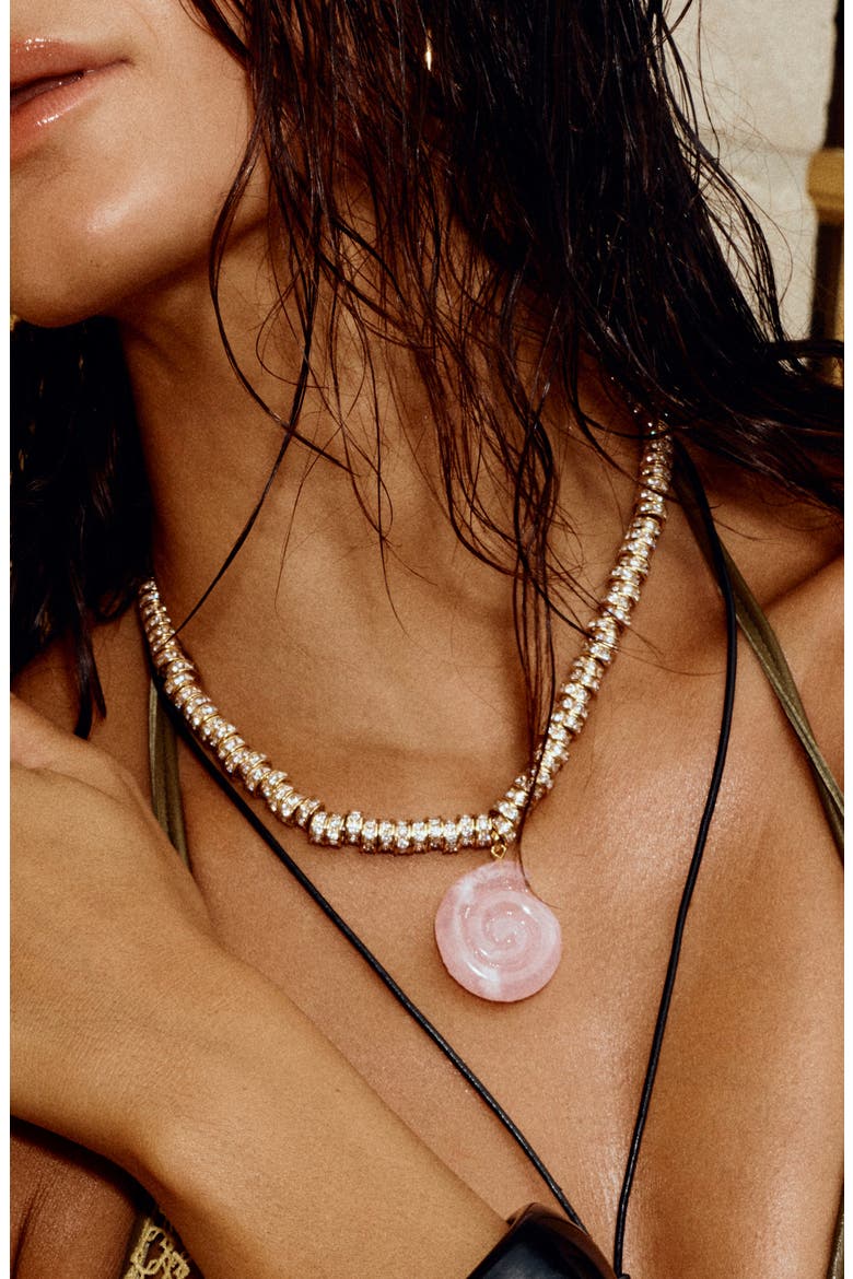The Côte d'Azur Pendant Necklace, Alternate, color, GOLD