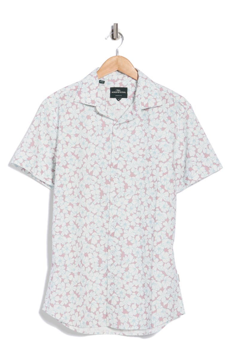 Rodd & Gunn Kettle Park Sports Fit Cotton Button-Up Shirt, Alternate, color, Pink Salmon