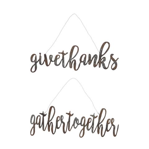 Fall Letter Signs A/2 19.75 x 0.25 x 6.75 Inches.