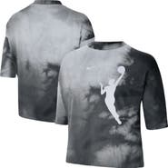 Nike Women's Nike Black WNBA Team 13 Shadow-Dye Boxy Cropped T-Shirt