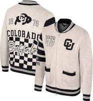 COLOSSEUM Women's Colosseum Cream Colorado Buffaloes Jacquard Full-Zip Sweater