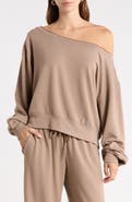 Abound Loved Fleece Off the Shoulder Sweatshirt