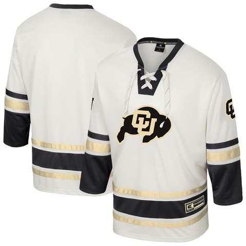 Men
s Colosseum Cream Colorado Buffaloes Puck Proud Fashion Hockey Jersey