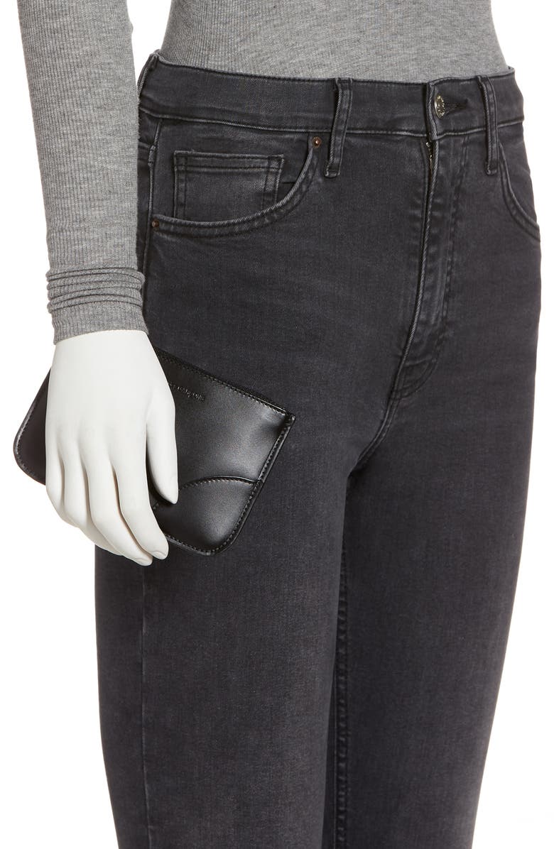 Comme des Garçons Wallets Very Black Small Zip Pouch, Alternate, color,