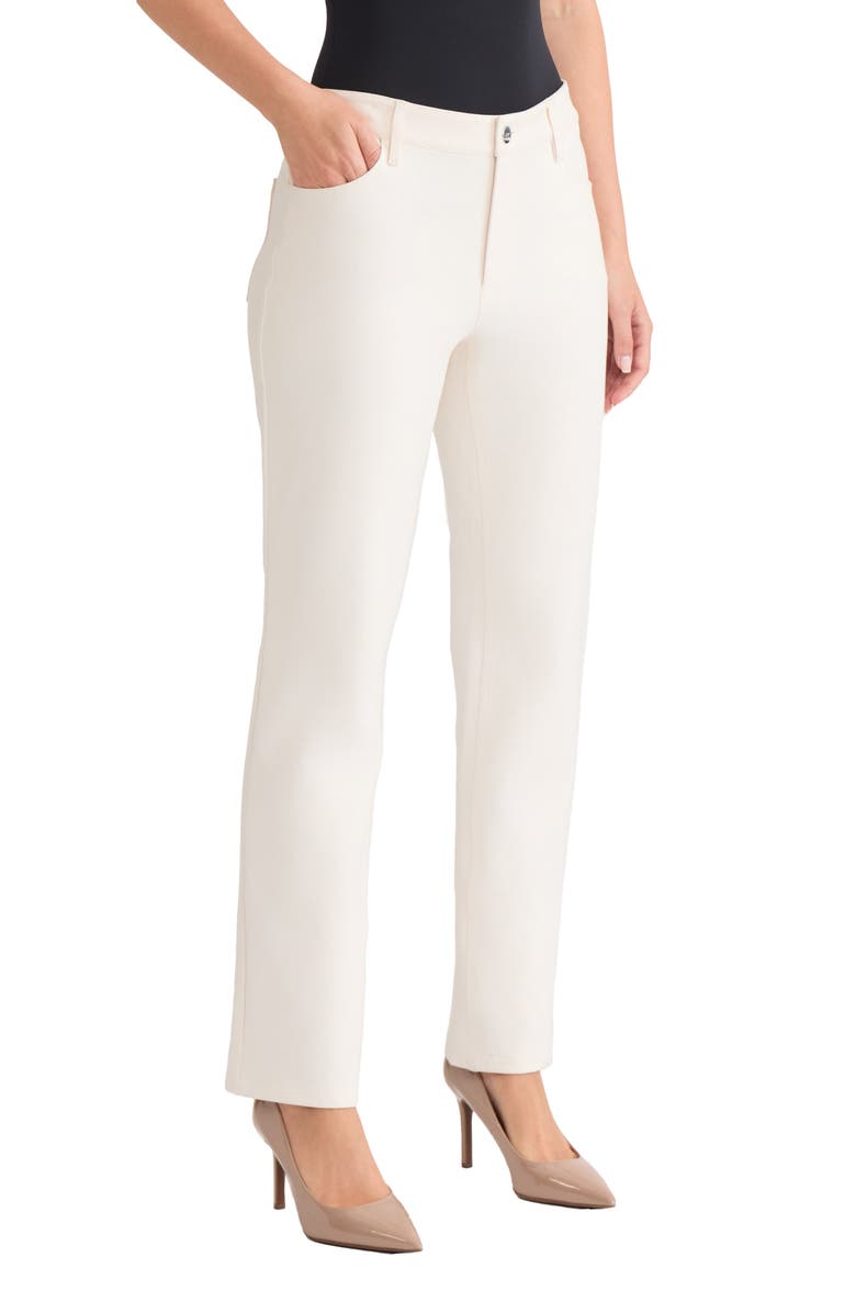 Jones New York Lexington Straight Leg Pants, Alternate, color, Jones White