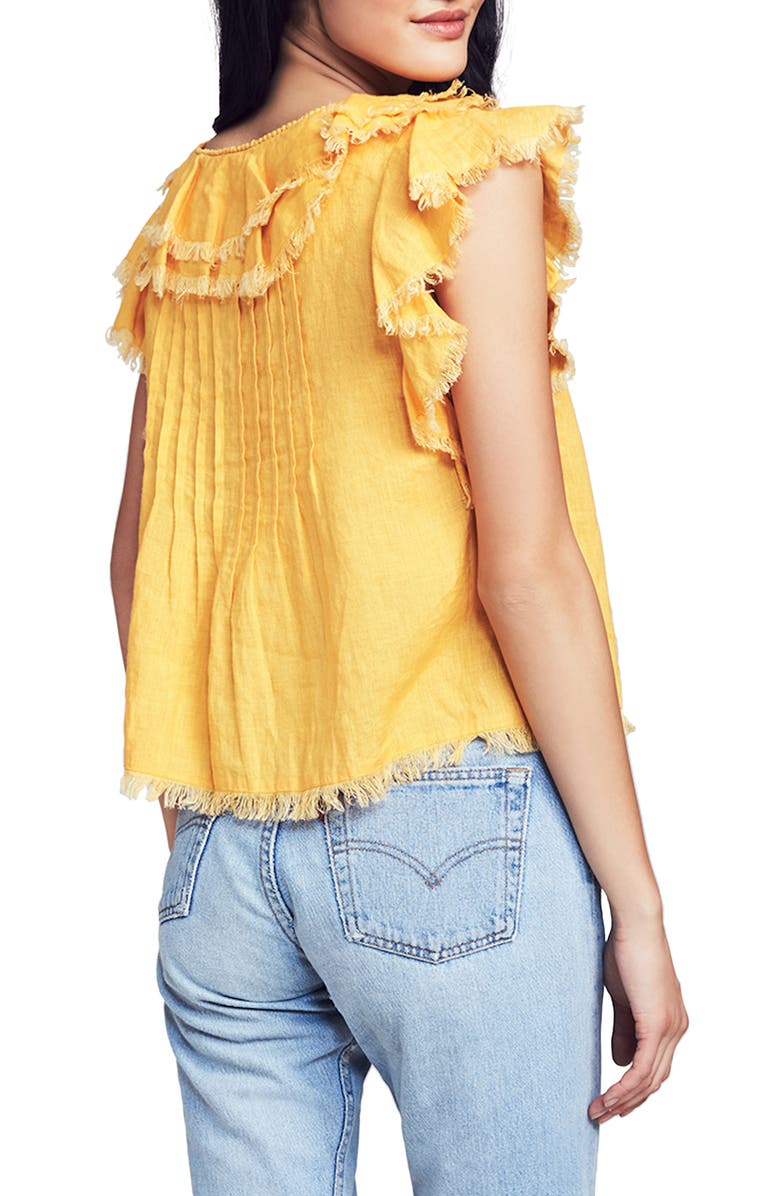 Faherty Brand Yosepha Ruffle Top, Alternate, color, 