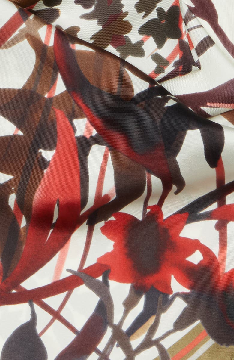 FERRAGAMO Leopard Print Square Silk Scarf, Alternate, color, 