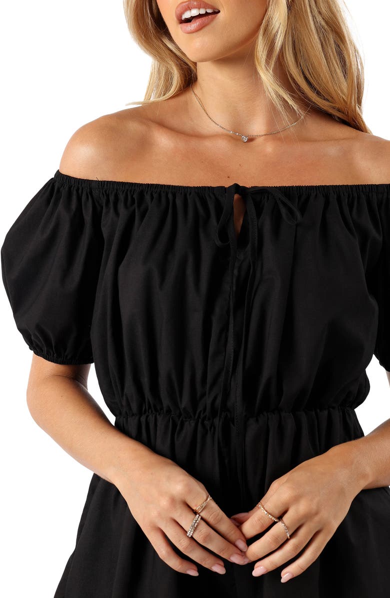 Petal & Pup Destiny Off the Shoulder Romper, Alternate, color, 