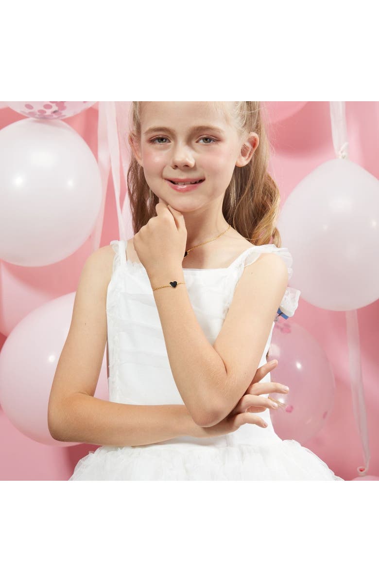 Anna Zuckerman Petit Love Bracelet, Alternate, color, Black