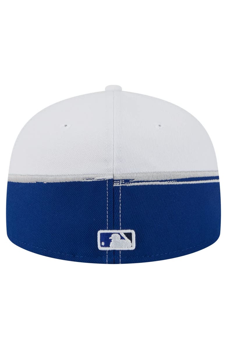 New Era Men's New Era  Blue/White Toronto Blue Jays Paint Stroke 59FIFTY Fitted Hat, Alternate, color, 