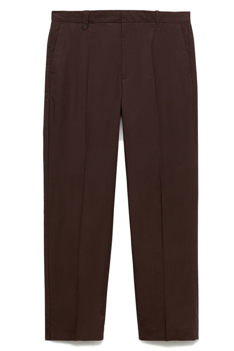 Regular Fit Cotton Pants, Alternate, color, BROWN