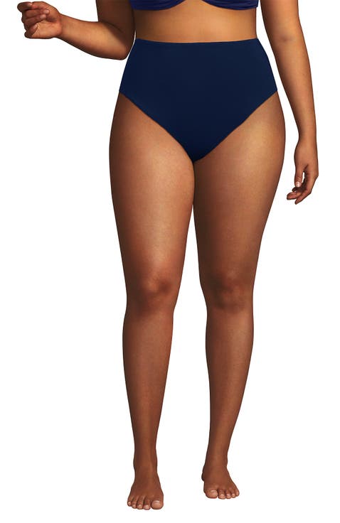 Tugless QuickDry High Waisted High Leg Bikini Bottoms