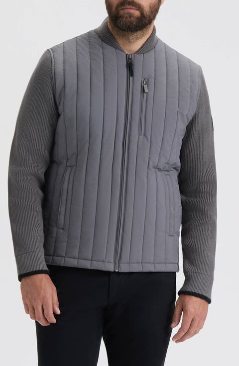 Kindale Quilt Jacket with Sweater Sleeves