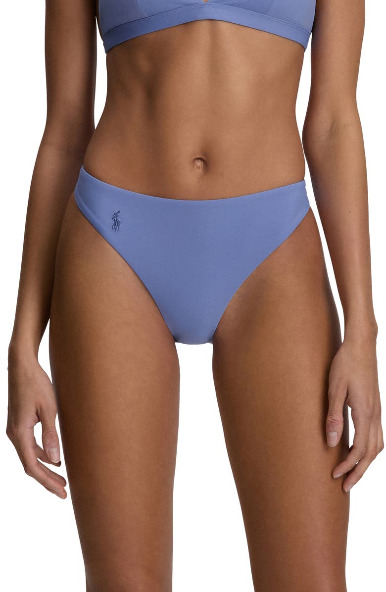 Polo Ralph Lauren Minimalist Bikini Bottoms, Main, color, Blue Mist