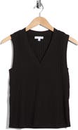 Socialite V-Neck Ribbed Knit Tank