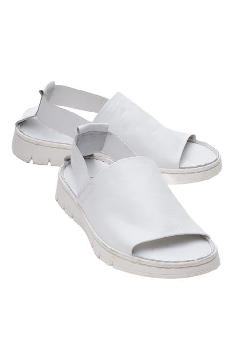 Londoi Elastic Strap Leather Sandal (Women)