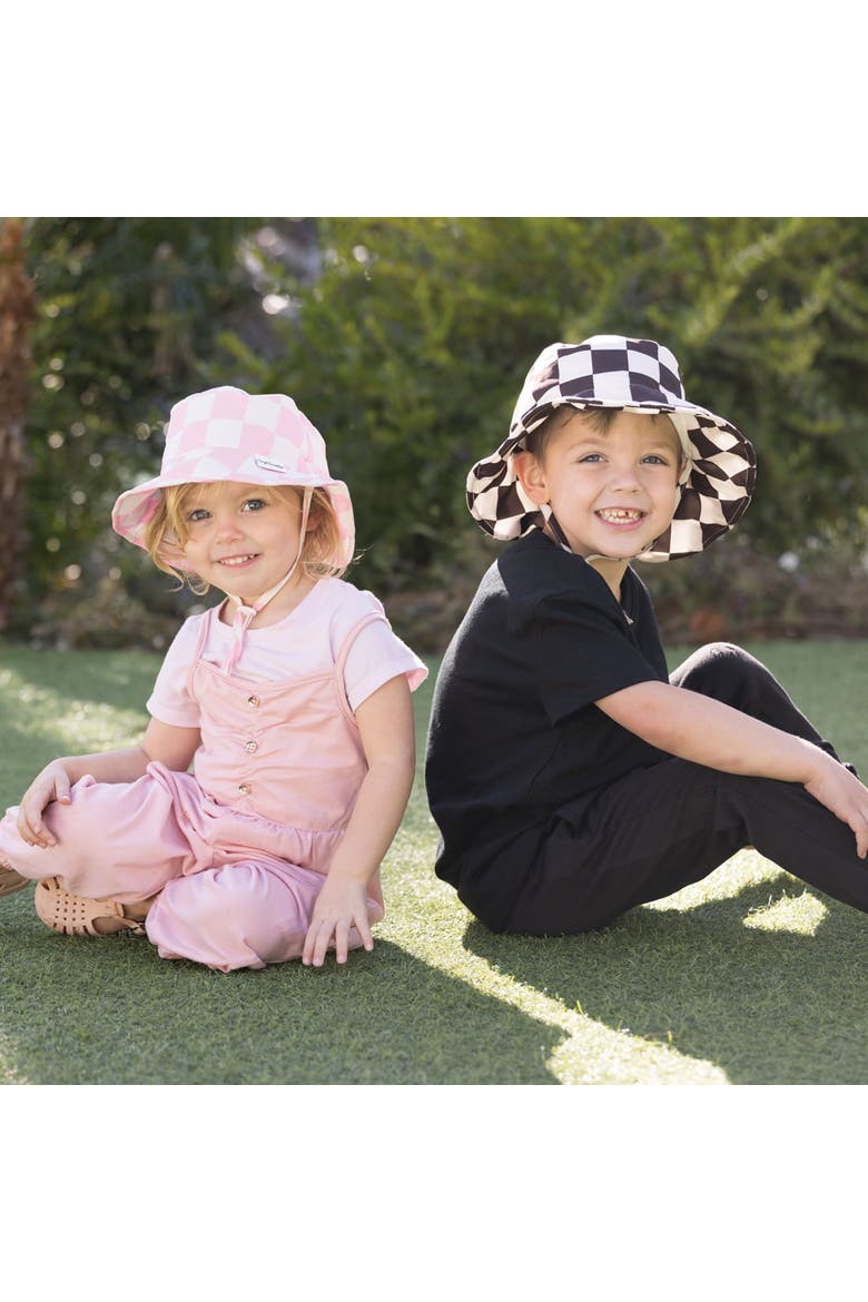 Sun Hat with UPF 50+ UV Protection and Adjustable Brim, Alternate, color, Black Checkers