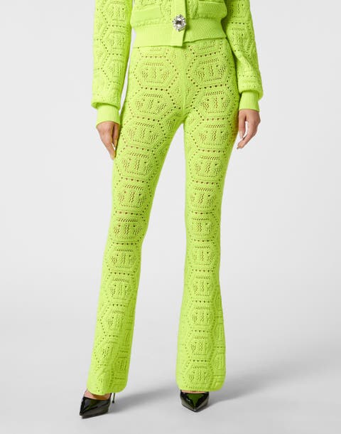 Fluo Knit Trousers Monogram Women