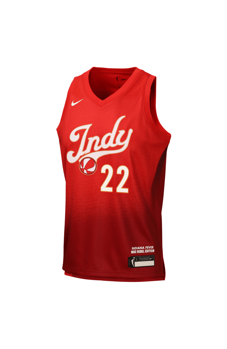Nike Youth Nike Caitlin Clark Red Indiana Fever Victory Jersey - Rebel Edition, Alternate, color, Red