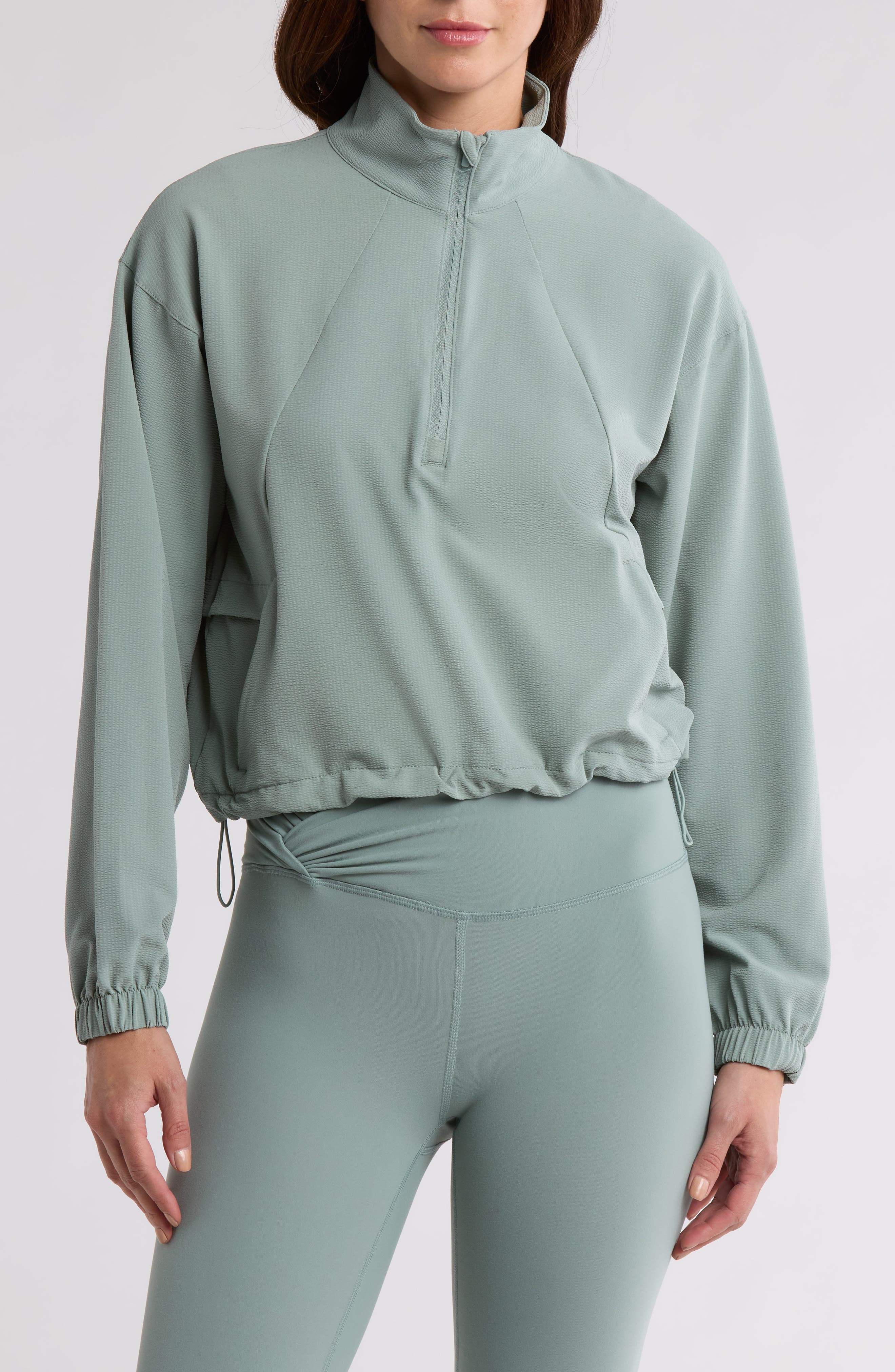 Andrea Mini Seersucker Crop Pullover - image 3