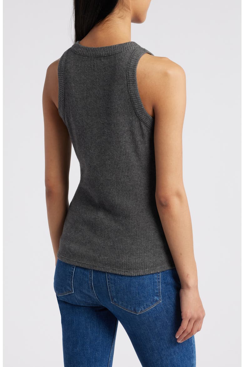 Rib Tank & Shrug Set, Alternate, color, CHARCOAL