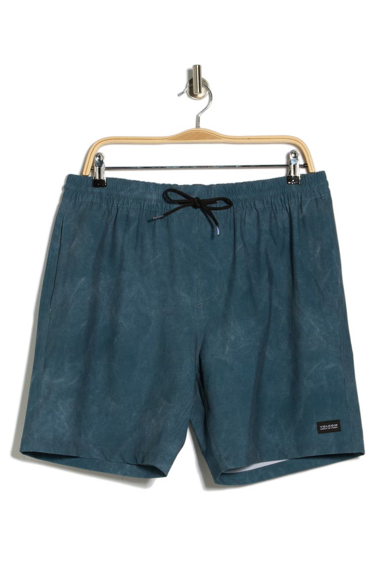 Tie Town Pull-On Shorts, Alternate, color, DARK SLATE