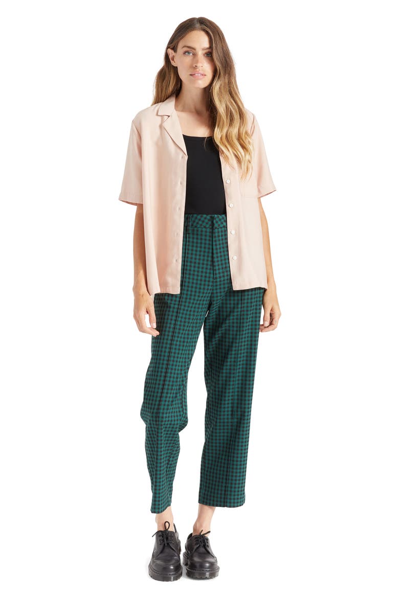 Retro Ankle Trousers, Alternate, color, EMERALD