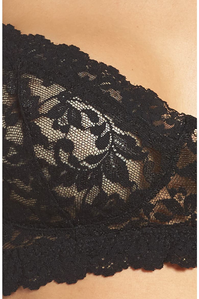 'Retro' Bralette, Alternate, color, BLACK
