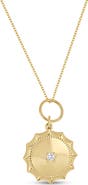 Bony Levy Icon 18K Yellow Gold Diamond Medallion Pendant Necklace