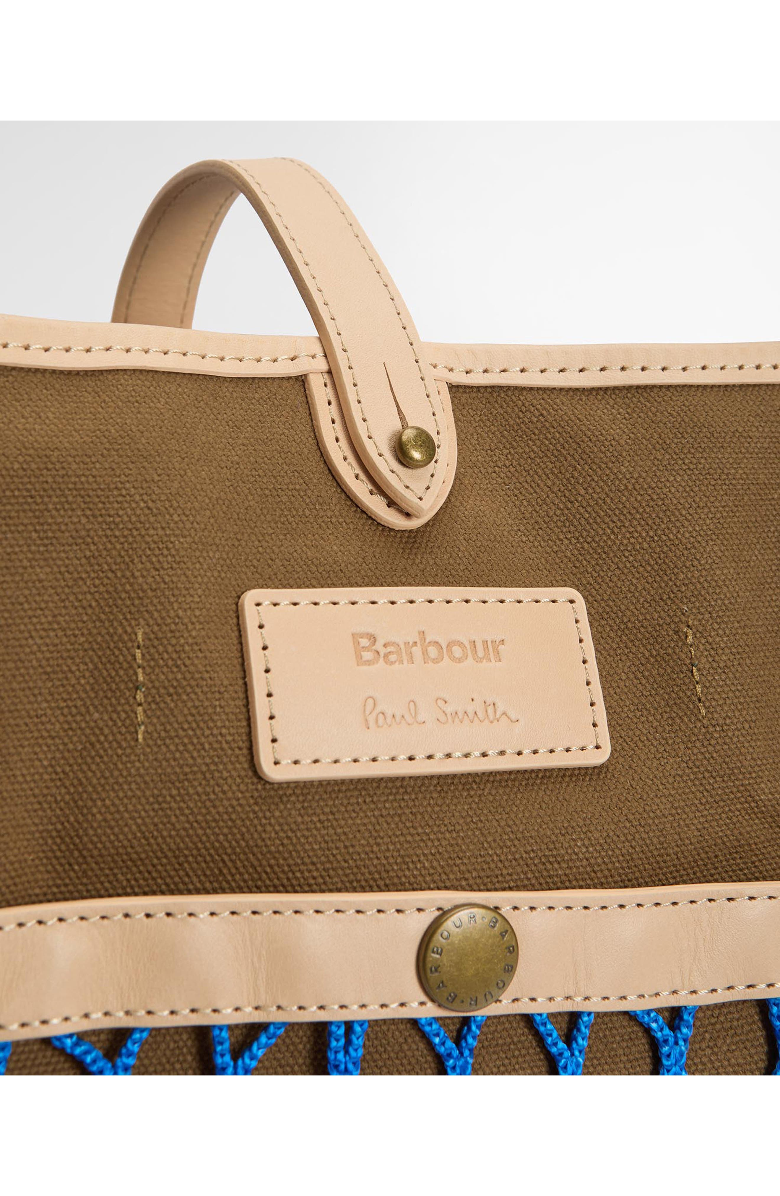 Barbour x Paul Smith Tote, Alternate, color, Dark Sand