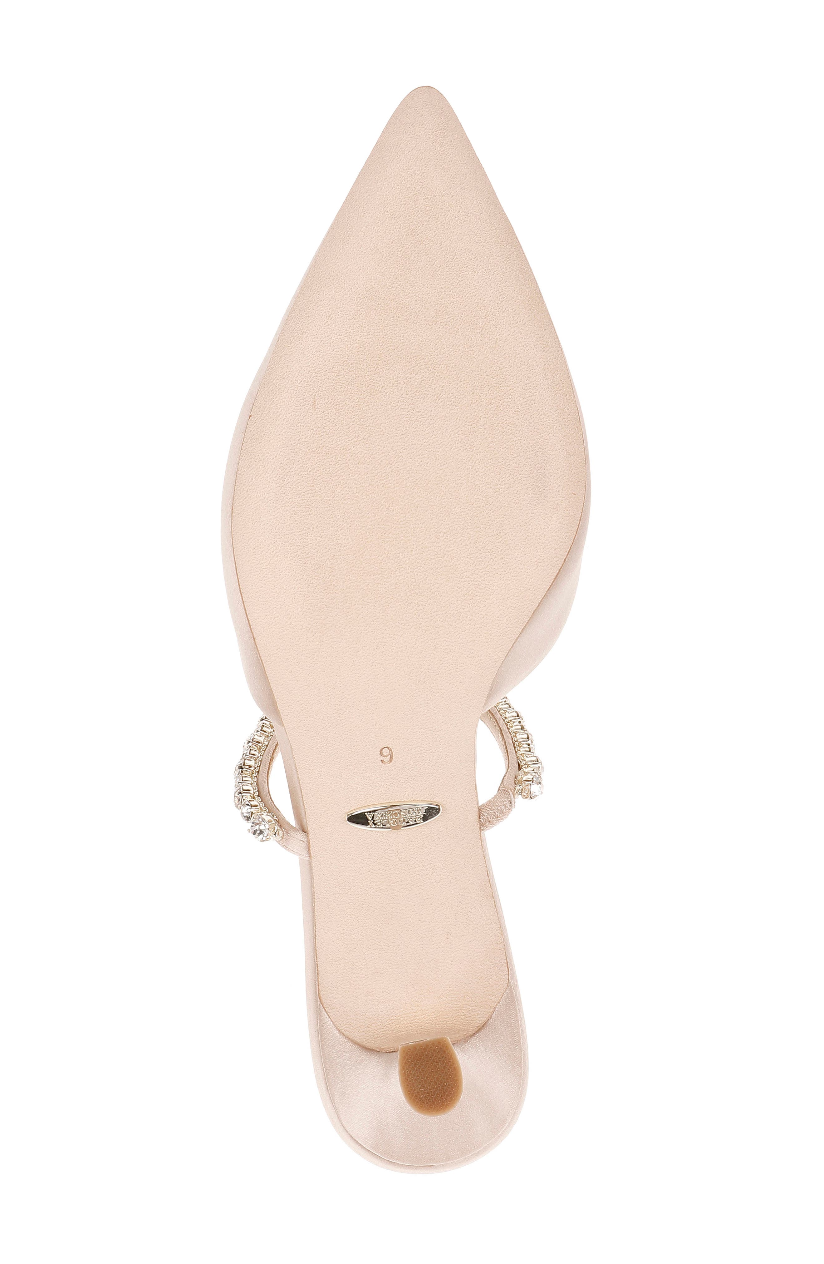 Flutter Pointed Toe Mule, Alternate, color, NUDE