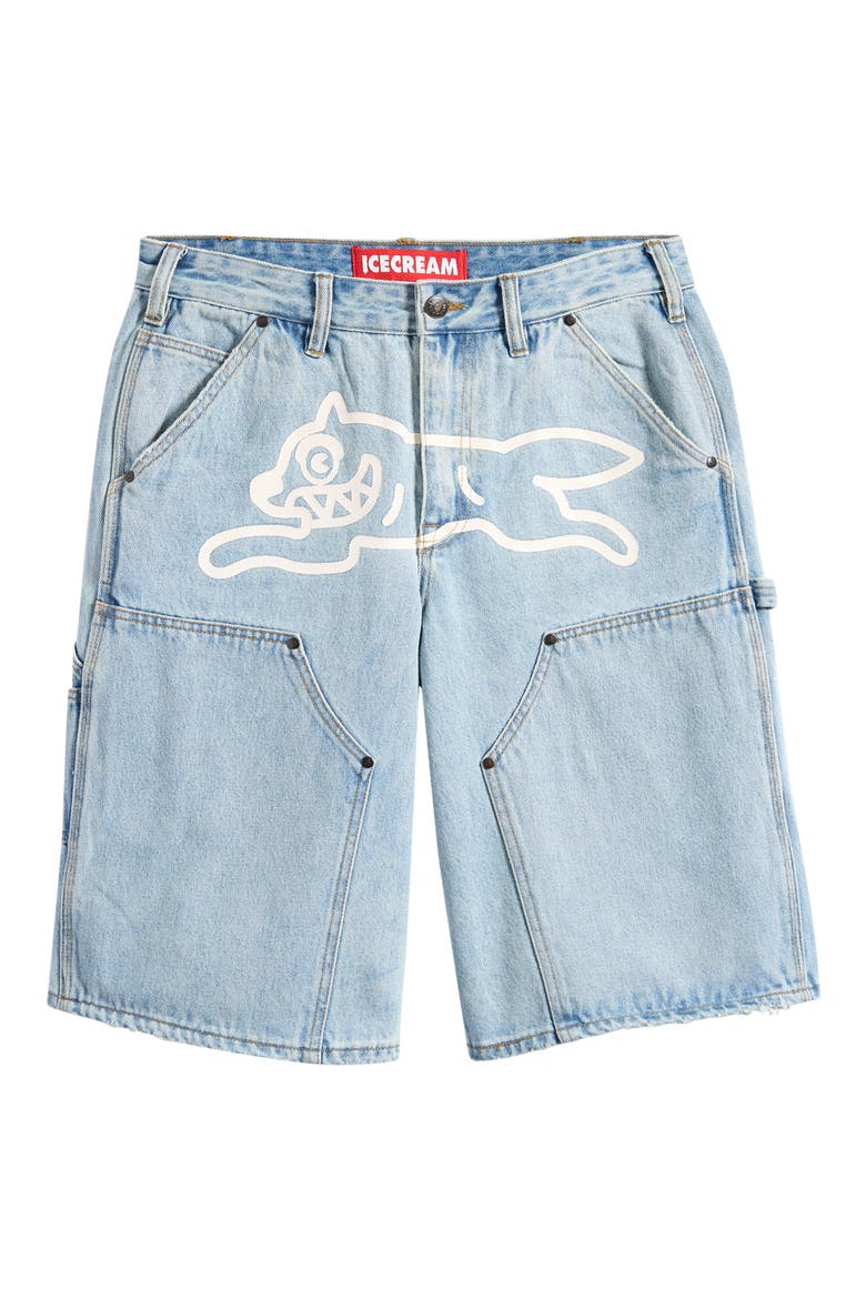 Angelo Denim Shorts, Alternate, color, BUTTER PECAN