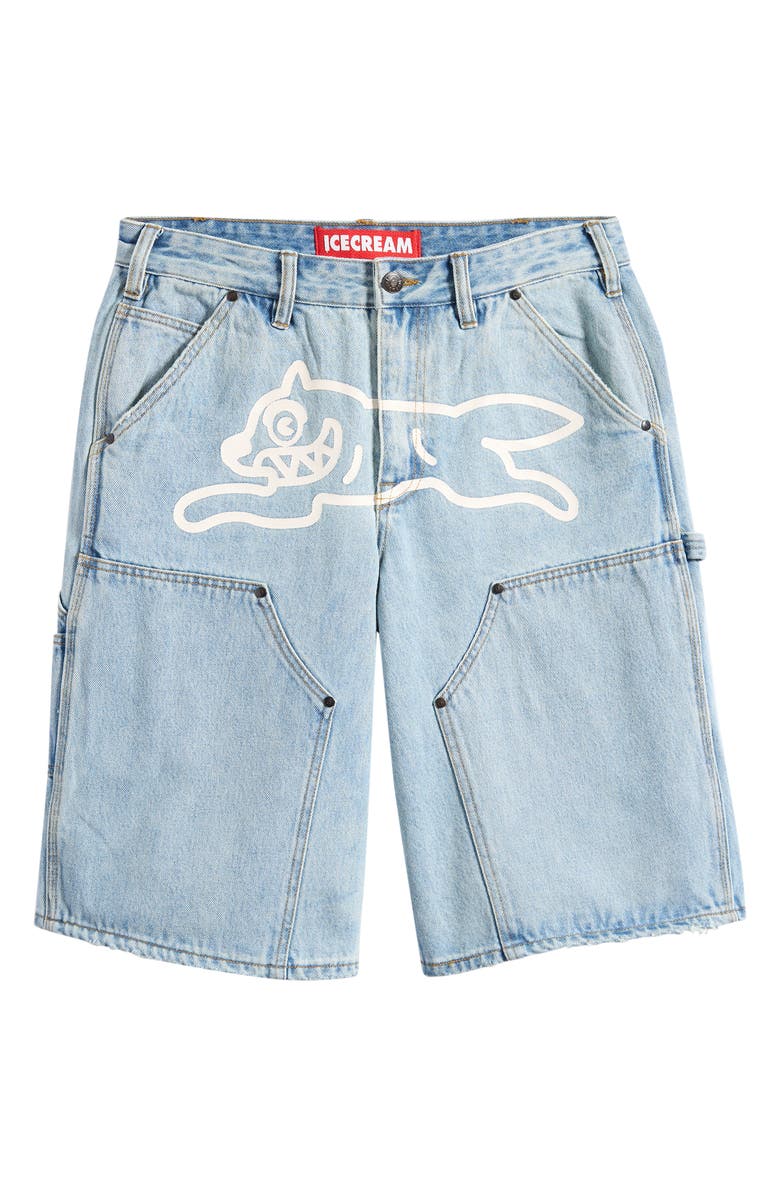 ICECREAM Angelo Denim Shorts, Main, color, Butter Pecan