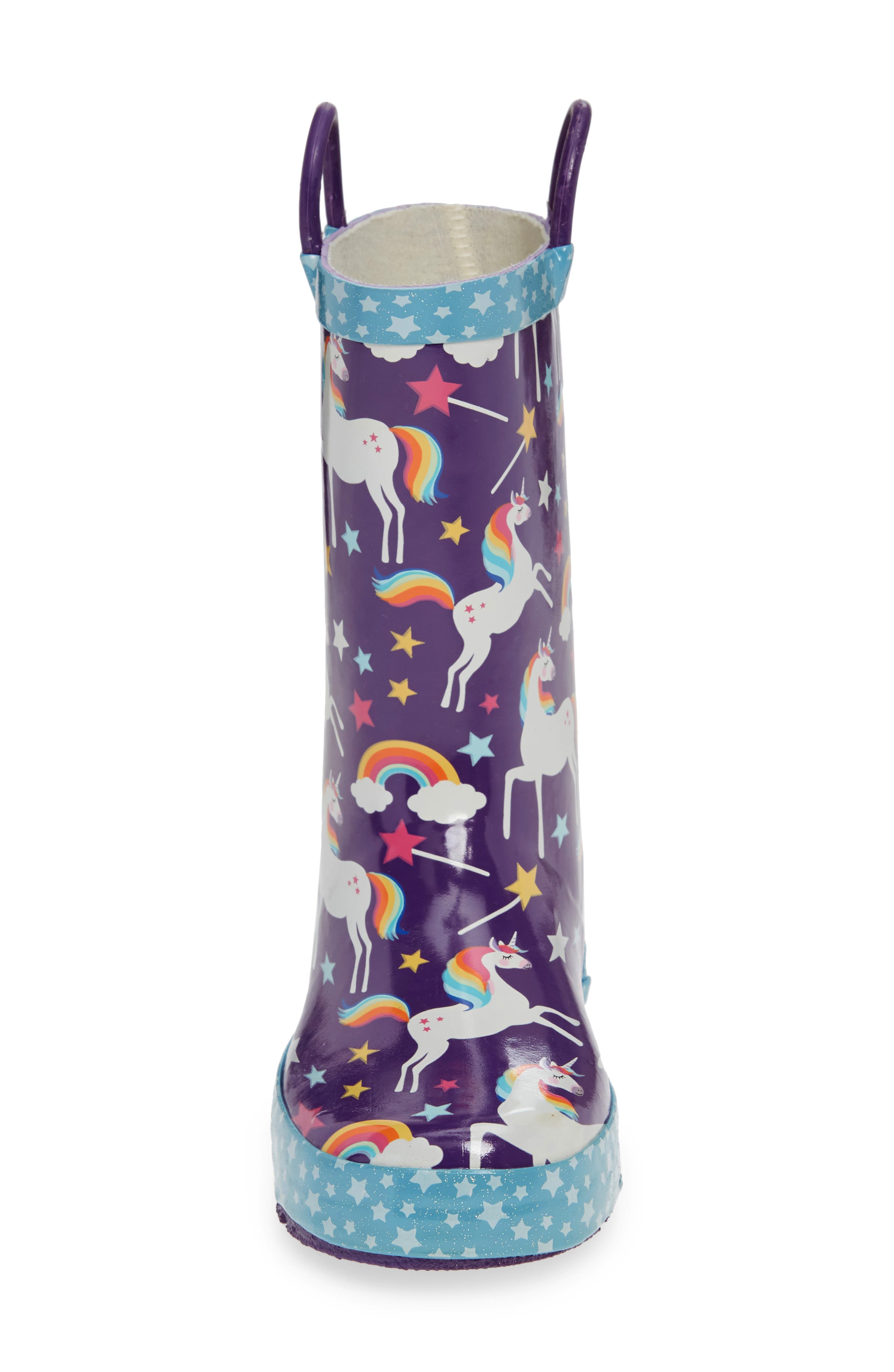 Western Chief Unicorn Rain Boot, Alternate, color, Purple