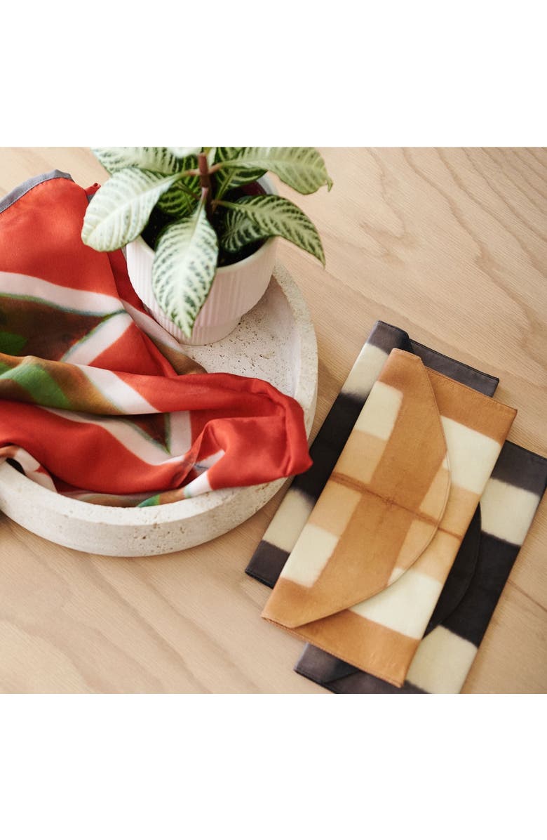 Studio Variously Hand Woven Linen Scarf, Alternate, color,