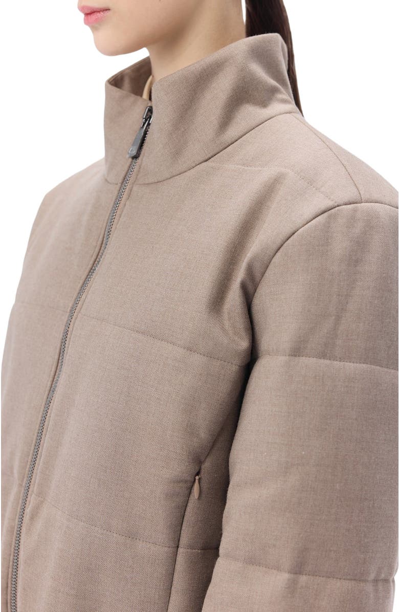 GOBI Mongolian Cashmere High-Neck Cashmere Jacket, Alternate, color, Taupe