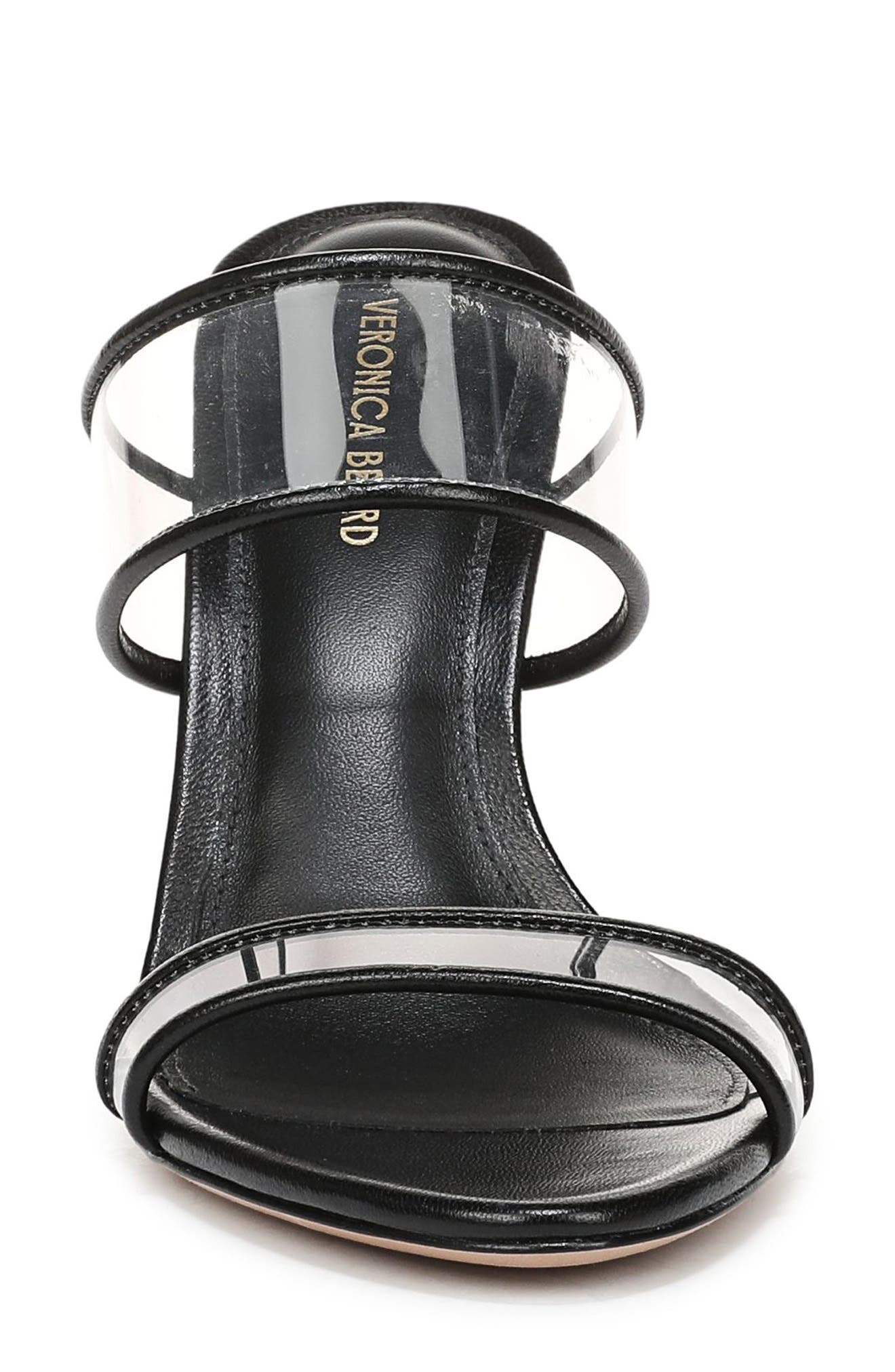 Veronica Beard Asha Sandal, Alternate, color, Clear/ Black