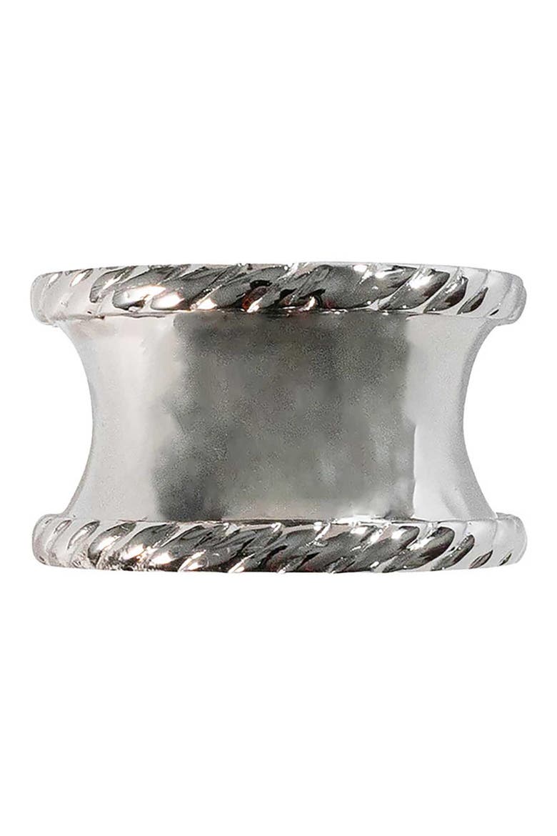 Graham Set of 4 Napkin Rings, Alternate, color, SILVER