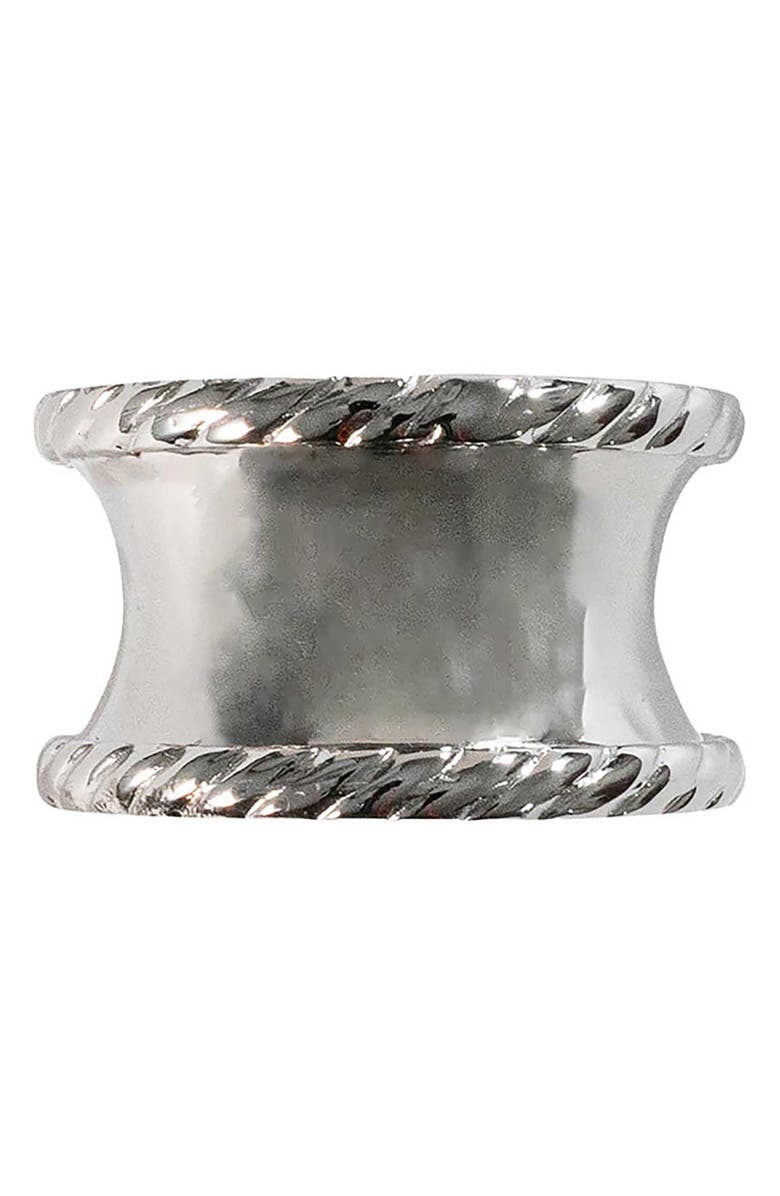 Juliska Graham Set of 4 Napkin Rings, Alternate, color, Silver