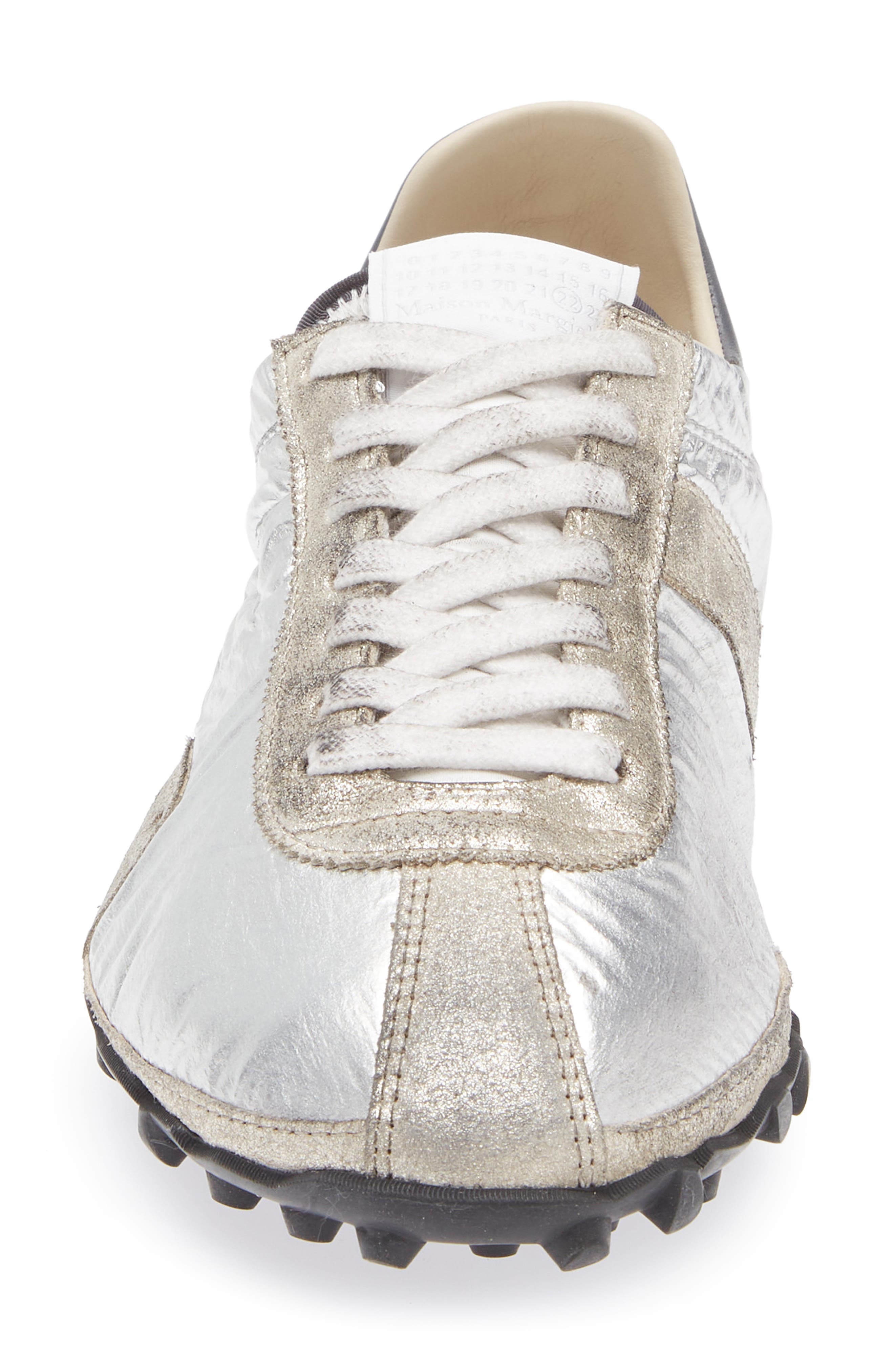 Maison Margiela Sprinters Low Top Sneaker, Alternate, color, Silver/ White/ Natural