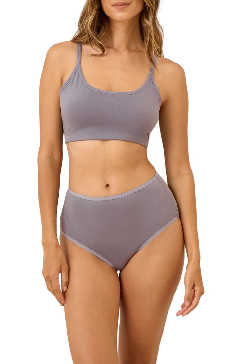 Everyday High Rise Brief 5-Pack, Alternate, color, Lavender Petals
