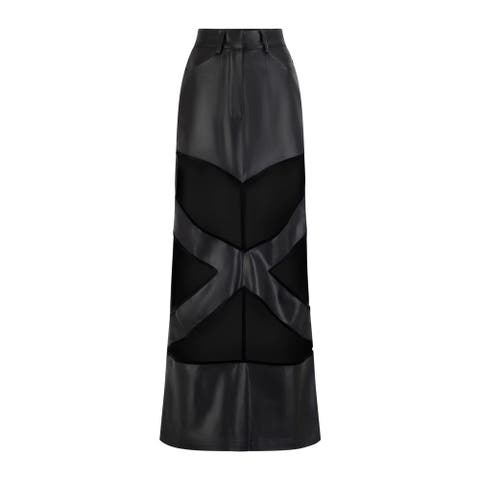 X Cut Out Maxi Skirt