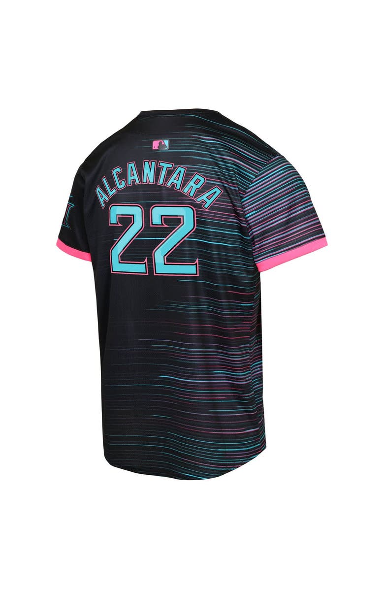 Nike Youth Sandy Alcantara Black Miami Marlins 2025 City Connect Limited Player Jersey, Alternate, color, Black