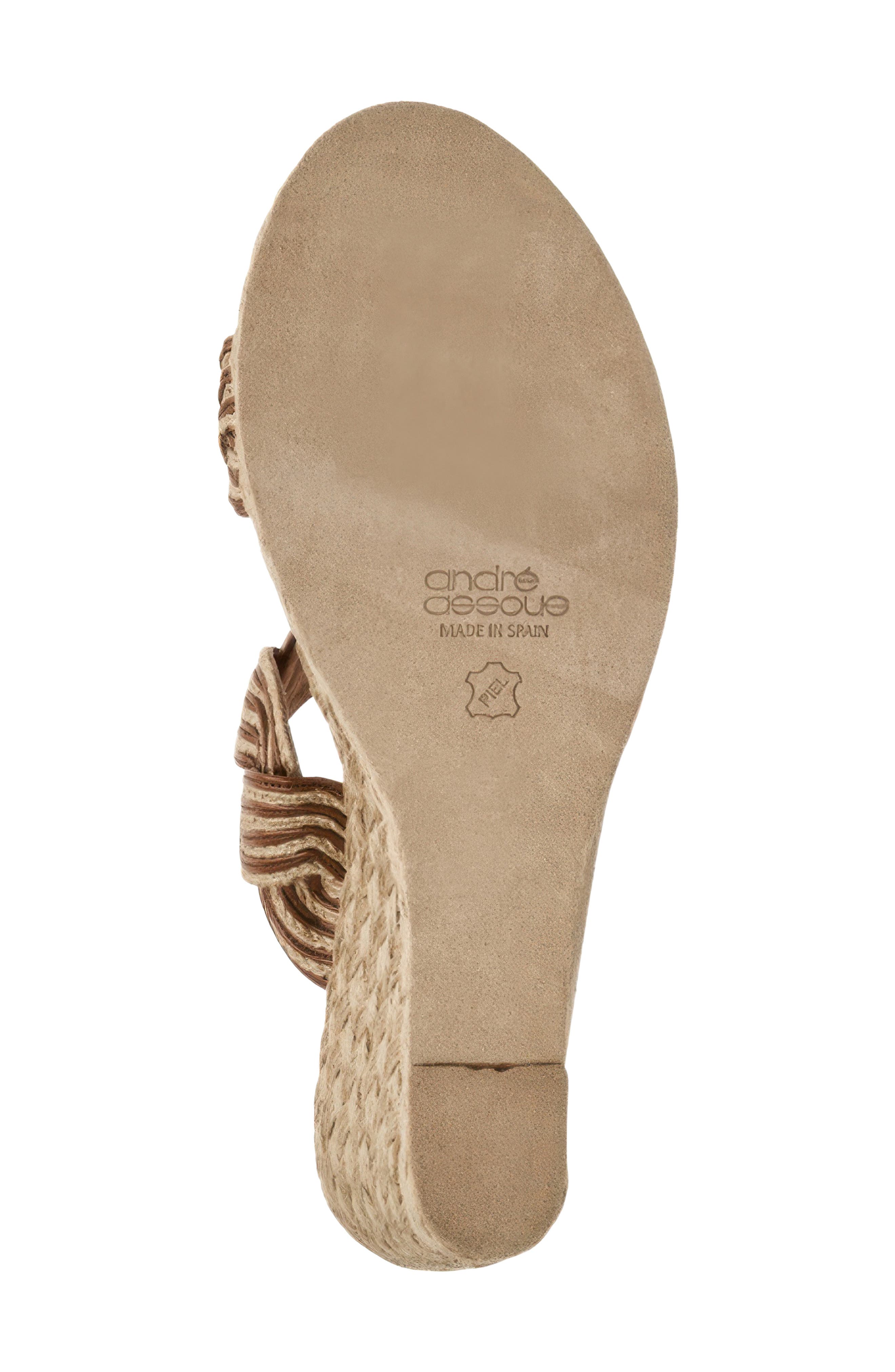 André Assous Nolita Twist Wedge Slide Sandal, Alternate, color, 