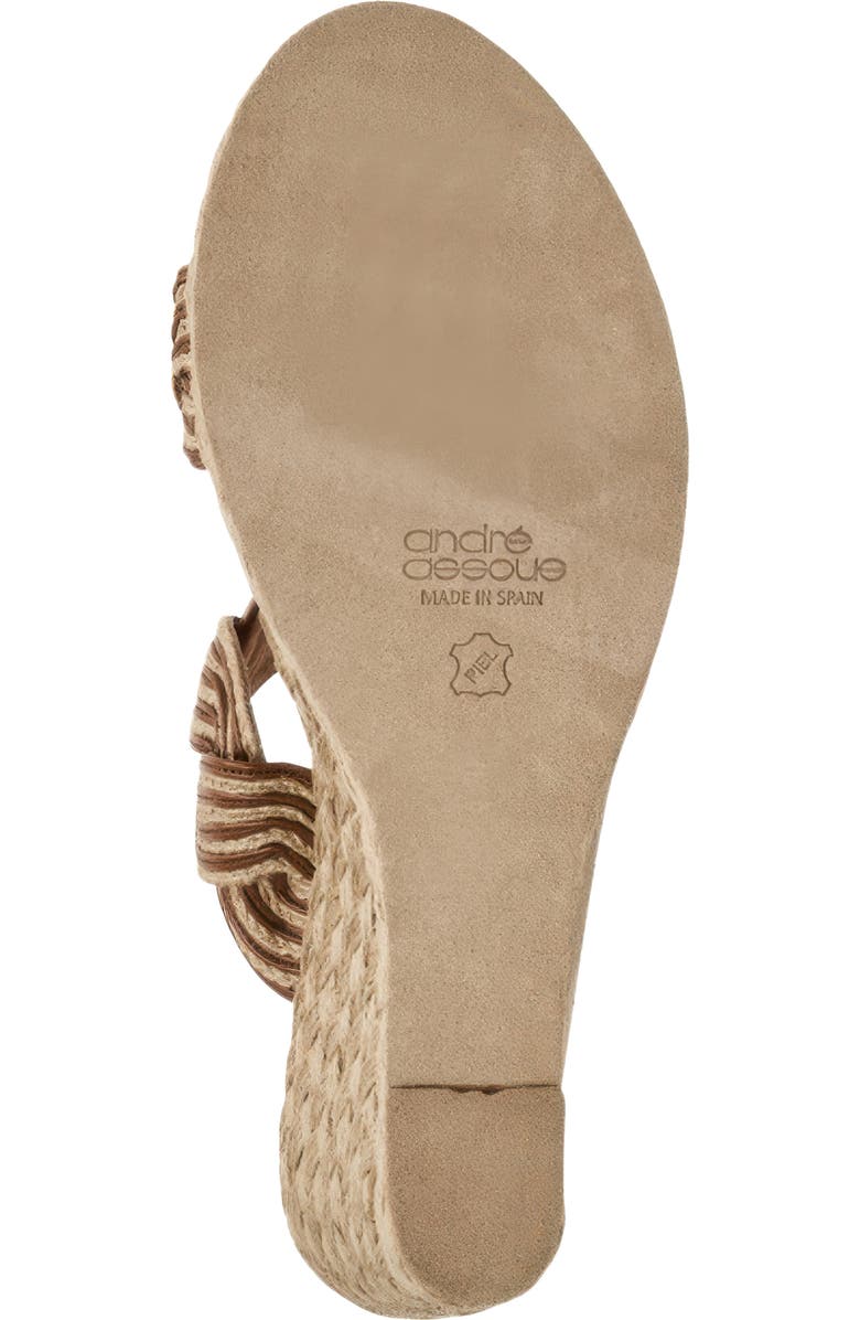 André Assous Nolita Twist Wedge Slide Sandal, Alternate, color,