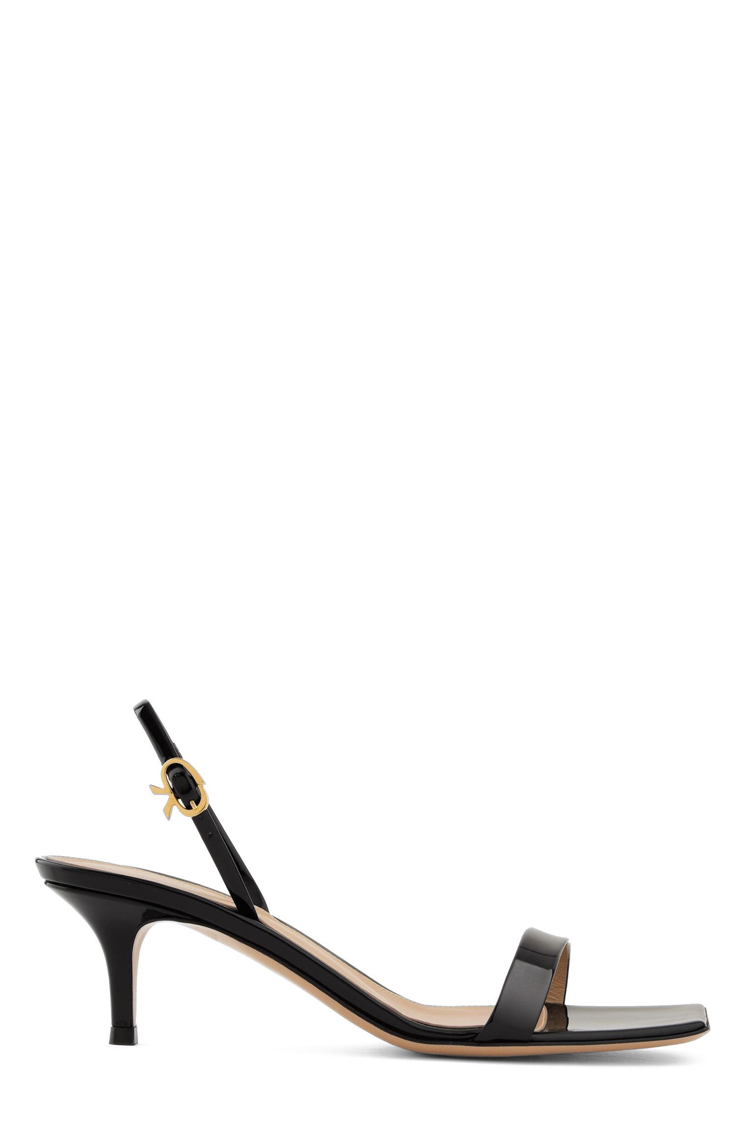 Gianvito Rossi Ribbon Kitten Sandals, Main, color, 