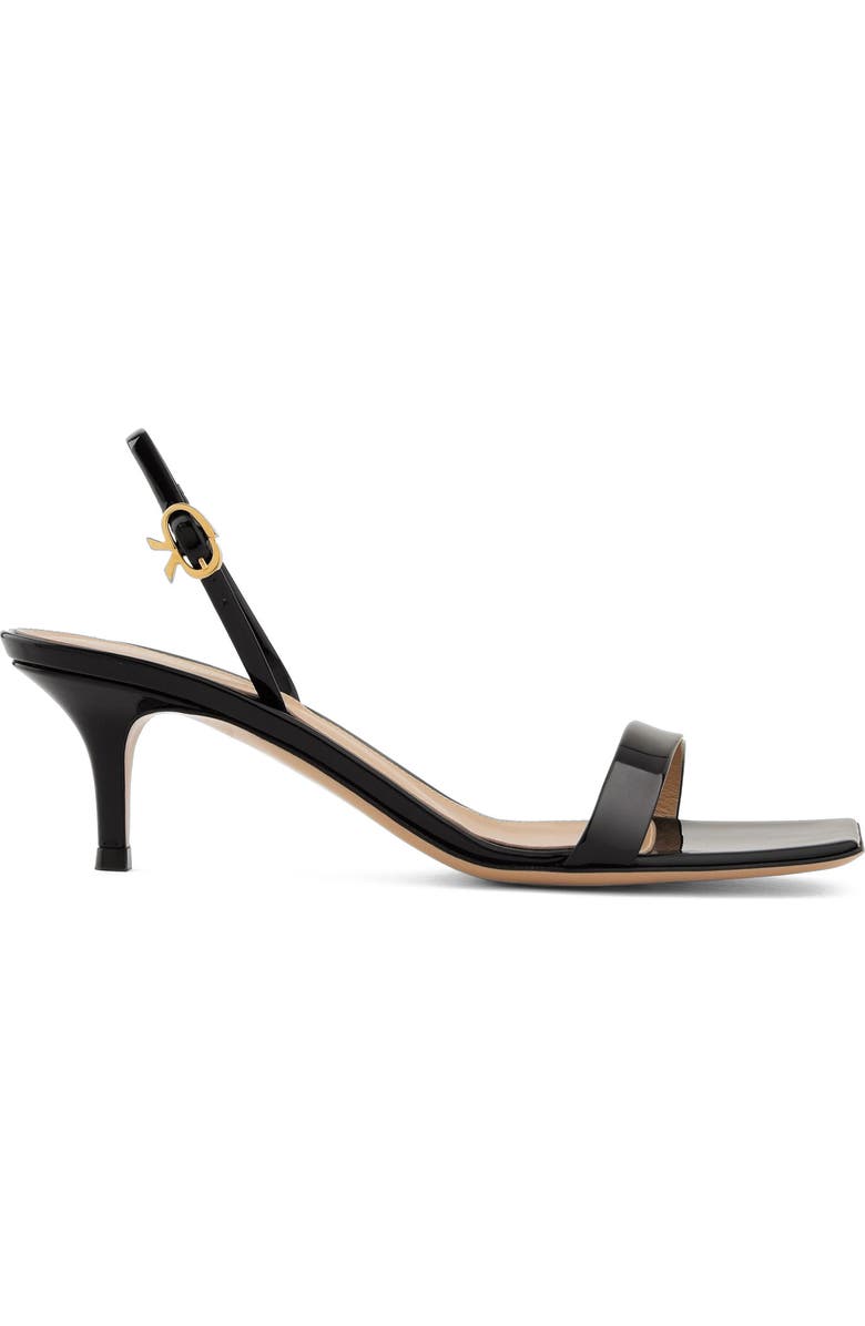 Gianvito Rossi Ribbon Kitten Sandals, Main, color,
